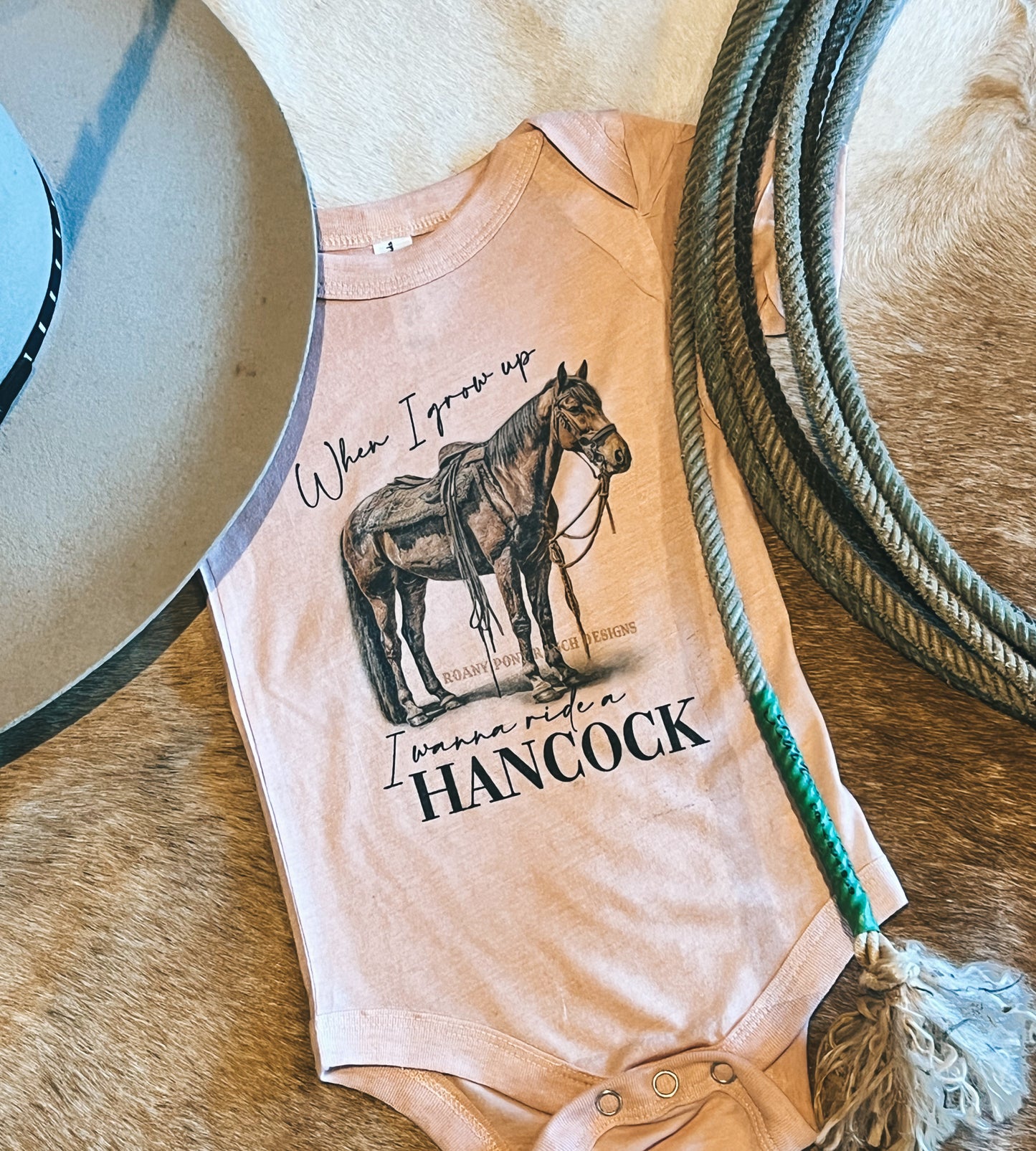 When I Grow Up I Wanna Ride a Hancock Onesie