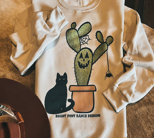 Halloween Cactus Sweatshirt